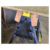 Folding Sawhorse with Plywood Top
