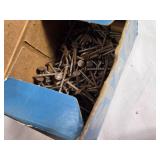 Boxes of Various Nails, Screws, and Staples
