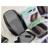 Homedics Deep Kneading Shiatsu Foot Massager and Snailax Back Massager (untested)