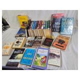 Collection of Books Including Mary Higgins Clark and John Grisham