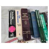 Collection of Books Including Bible Commentaries, Gardening Guides, and Health References