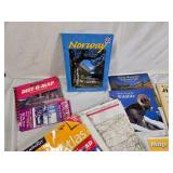 Collection of Travel and Wildlife Books, Maps, and Language Course Materials