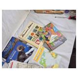Collection of Travel and Wildlife Books, Maps, and Language Course Materials