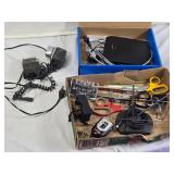 Linksys E1200 Router, Vintage Camera and Miscellaneous Tools and Accessories