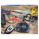 Linksys E1200 Router, Vintage Camera and Miscellaneous Tools and Accessories