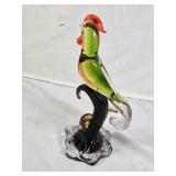 Murano Style Art Glass Rooster Figurine
