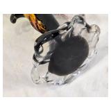 Murano Style Art Glass Rooster Figurine