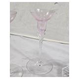 Set of Glass Candle Holders and Candlesticks