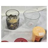 Variety of Candles and Candle Holders