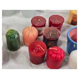 Variety of Candles and Candle Holders