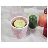 Variety of Candles and Candle Holders