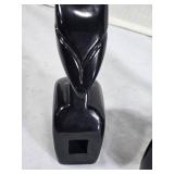 Black Abstract Animal Sculptures