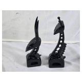 Black Abstract Animal Sculptures