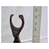 Set of Hand-Carved Wooden Sculptures and Box