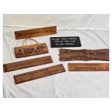 Wooden Coffee-Themed Decorative Signs