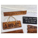 Wooden Coffee-Themed Decorative Signs