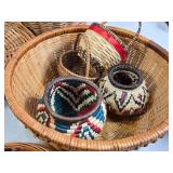 Wicker and Decorative Basket Collection including Assorted Sizes and Styles