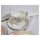 Vintage Decorative Plates and Cups Collection including Norcrest and Royal Staffordshire China Items