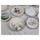 Vintage Decorative Plates and Cups Collection including Norcrest and Royal Staffordshire China Items