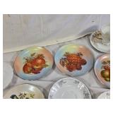Vintage Decorative Plates and Cups Collection including Norcrest and Royal Staffordshire China Items