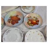 Vintage Decorative Plates and Cups Collection including Norcrest and Royal Staffordshire China Items