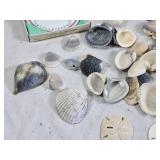 Precious Moments Enesco Mugs, Sea Shells, and Decorative Items