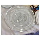 Corning Ware Microwave Rack, Glass Plates, and Table Cleaner