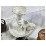 Vintage and Decorative Candle Holders and Accessories including Metal, Ceramic, and Glass Designs