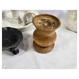 Vintage and Decorative Candle Holders and Accessories including Metal, Ceramic, and Glass Designs