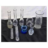 Lot of Glass Vases and Decorative Glassware
