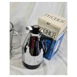Hamilton Beach Blender, Glass Pitcher, and Insulated Chrome Pitcher