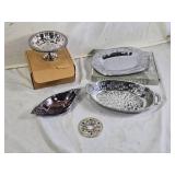 Wilton Armetale and Oneida Silverplate Serving Pieces