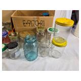 Assorted Mason Jars and Glass Containers Lot