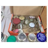 Assorted Mason Jars and Glass Containers Lot