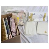 Assorted Gift Wrap, Table Covers, and Cards