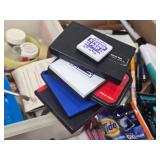 Craft Supplies and Tools including Rubber Stamps, Embossing Heat Tool, Oil Pastels, and Accessories