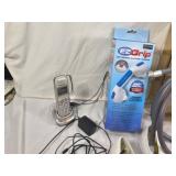 Panasonic Cordless Phone, EZGrip Bathroom Suction Handle, and Various Household Items