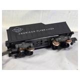 American Flyer Model Train Set including Engine, Tank Car, Boxcar, and Caboose