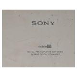 Sony XDP-210EQ Digital Pre Amplifier 21 Band Equalizer - Untested