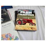 Books and Calendar on Aviation, Jets, and Tractors including "Golden Age of Flight" 2003 Calendar, "Fighting Jets", and "Classic Farm Tractors"