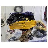 Huge Lot of Assorted Audio and Power Cables