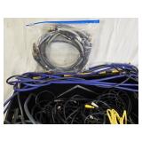 Huge Lot of Assorted Audio and Power Cables