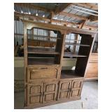 Wooden Bookshelf Hutch 61"x20 1/8x73.5