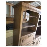 Wooden Bookshelf Hutch 61"x20 1/8x73.5