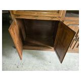 Wooden Bookshelf Hutch 61"x20 1/8x73.5