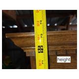 Wooden Bookshelf Hutch 61"x20 1/8x73.5