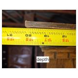 Wooden Bookshelf Hutch 61"x20 1/8x73.5