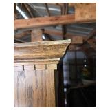 Wooden Bookshelf Hutch 61"x20 1/8x73.5