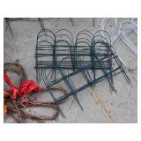 Metal Garden Edging and Decorative Wreath