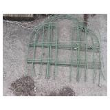 Metal Garden Edging and Decorative Wreath